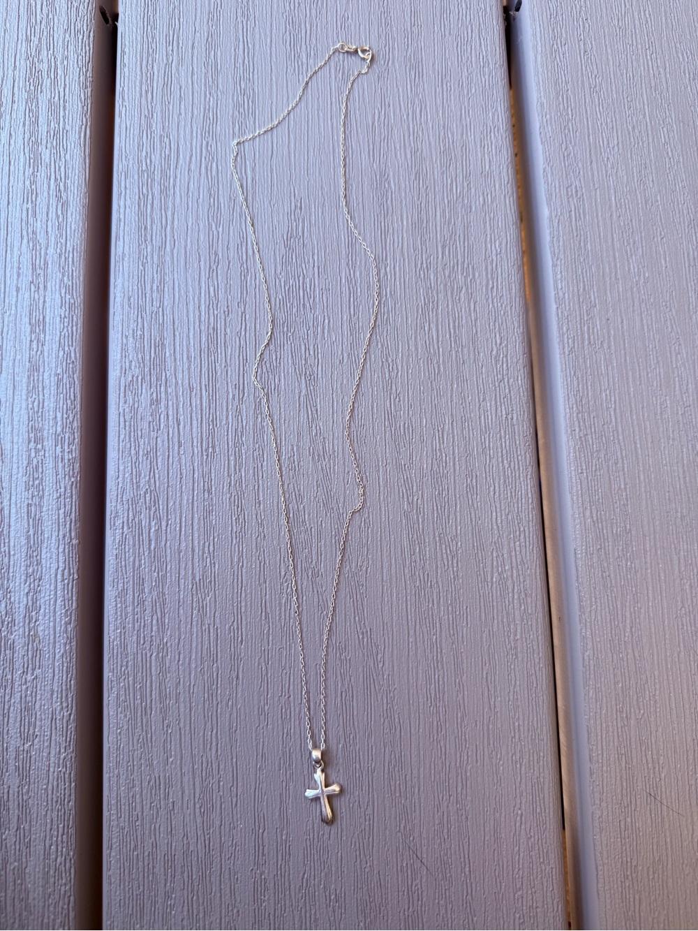 925 Sterling Silver Italy Cross Pendant Necklace 20”